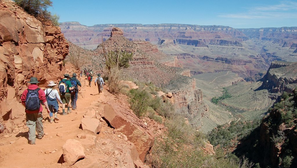 Grand Canyon National Park Hiking the popular Bright Angel Trail