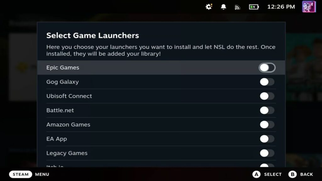 How to install NonSteamLaunchers with Decky Loader