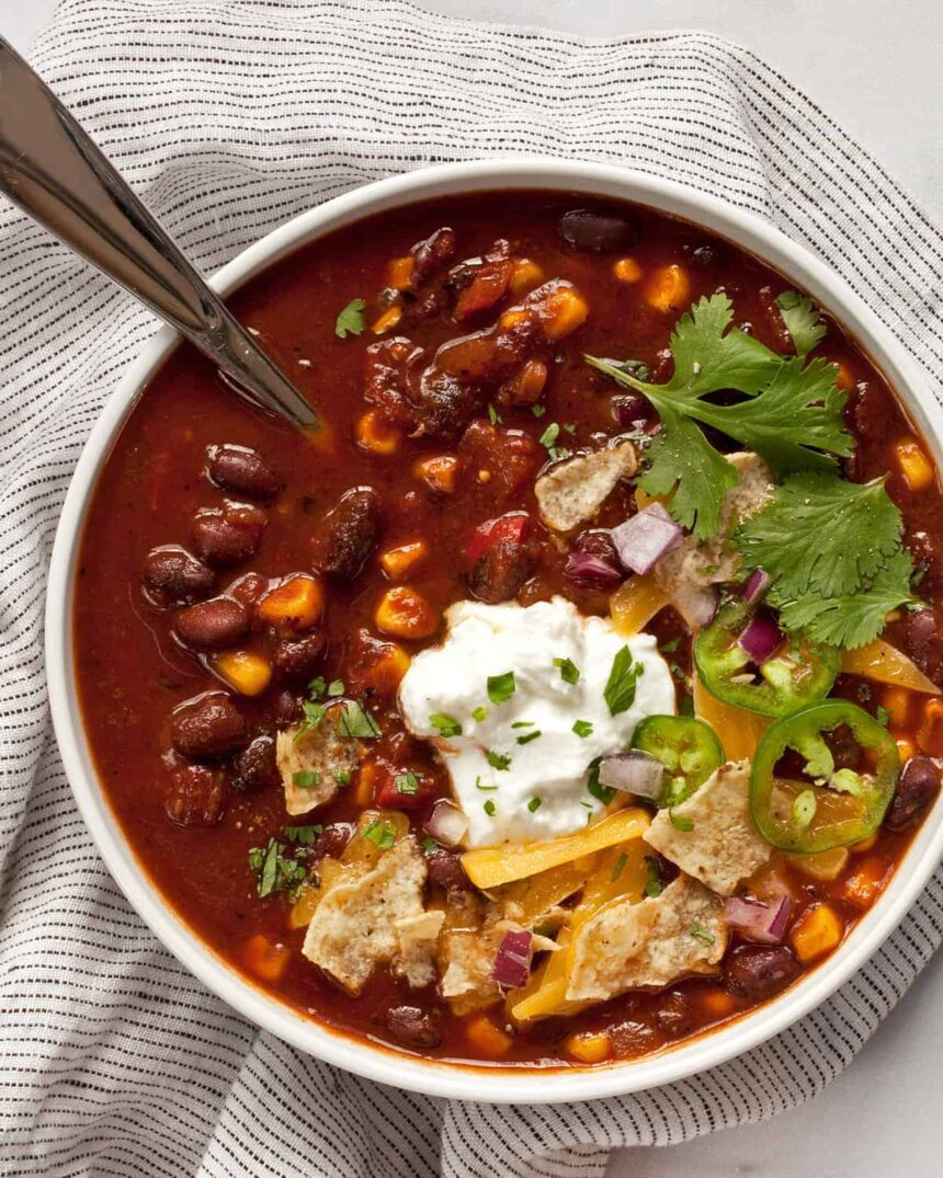 Hearty Black Bean Chili